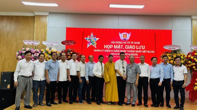 Họ Tô TP. Hồ Chí Minh gặp mặt đầu năm 2026, nhân kỷ niệm 51 năm Ngày Giải phóng miền Nam, thống nhất đất nước